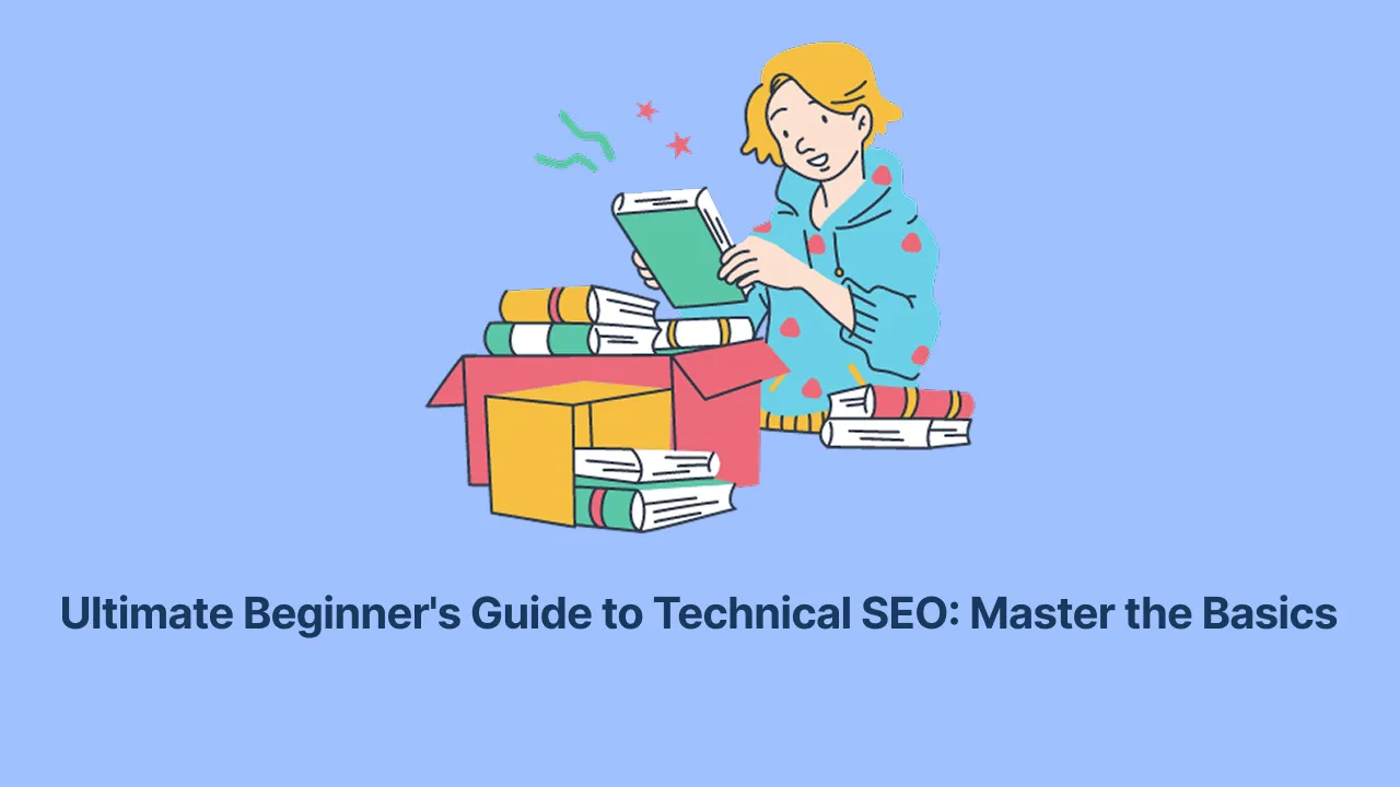 Comprehensive technical SEO guide diagram showing key components for beginners
